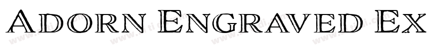 Adorn Engraved Expan字体转换